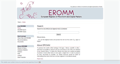 Desktop Screenshot of eromm.org